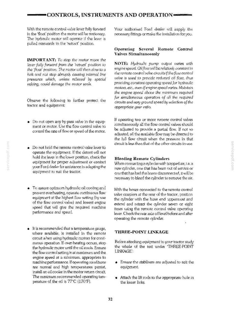 Ford 7710 II Tractor Operator Owners Operation Manual | Instant PDF Download image 6