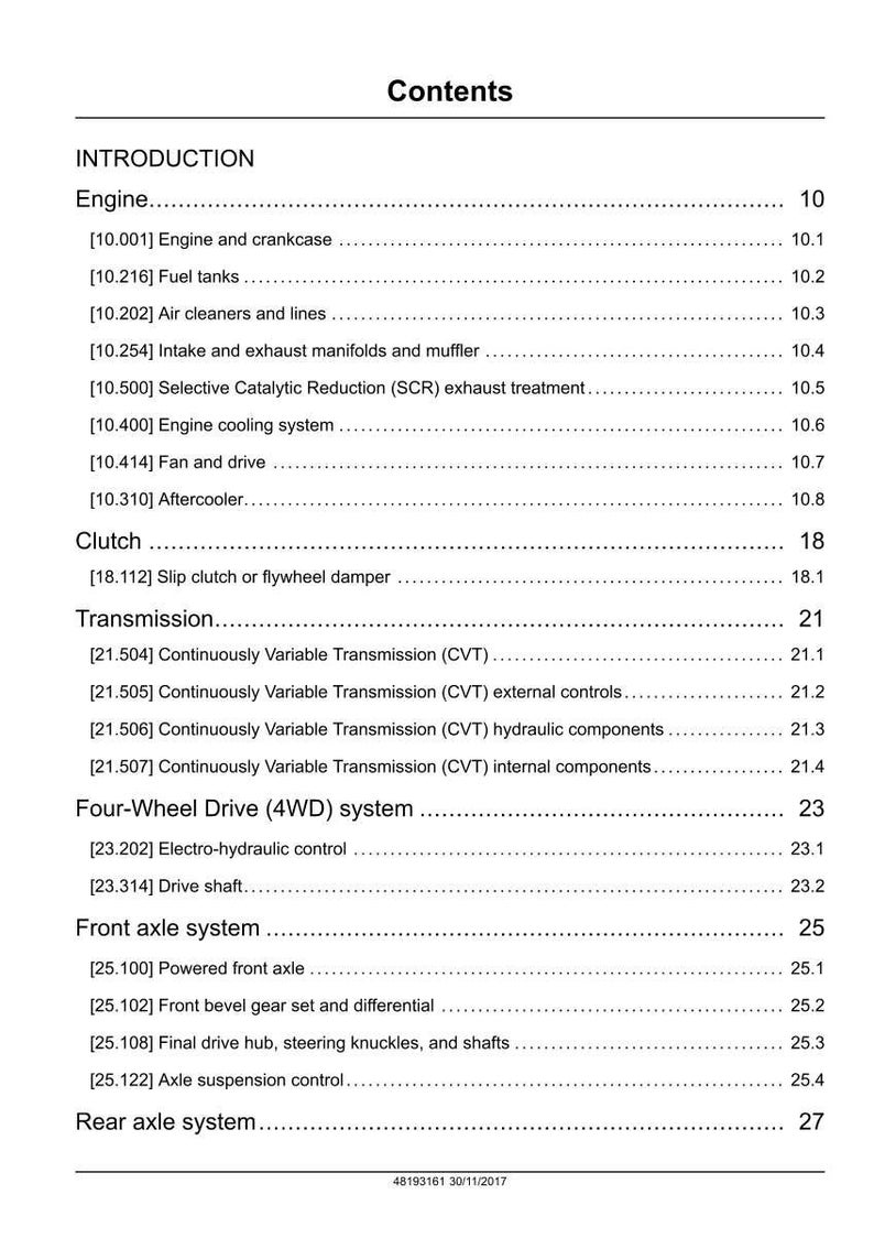 Puede incluir: Una p&aacute;gina de manual titulada "Contenido" que detalla componentes automotrices. Las secciones incluyen Motor, Embrague, Transmisi&oacute;n, Tracci&oacute;n a las cuatro ruedas, Eje delantero y Eje trasero. Medidas en sistema m&eacute;trico.