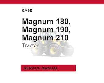 Case Magnum 180, 190, 210 Series Tractor Service Repair Workshop Manual PDF | Instant PDF Download