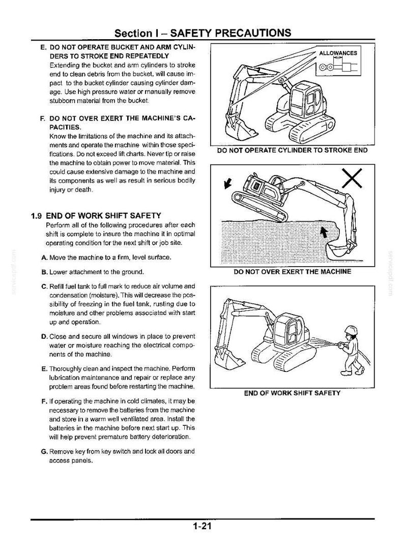 Kobelco Sk235sr-1e, Sk235sr LC-1E Hydraulic Excavator Operator Owners Operation Manual | Instant PDF Download image 4