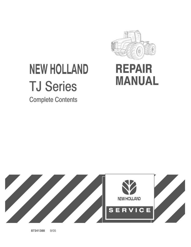 New Holland Tj275, Tj325, Tj375, Tj425, TJ450, TJ500 Tractor Service Repair Workshop Manual | Instant PDF Download image 3