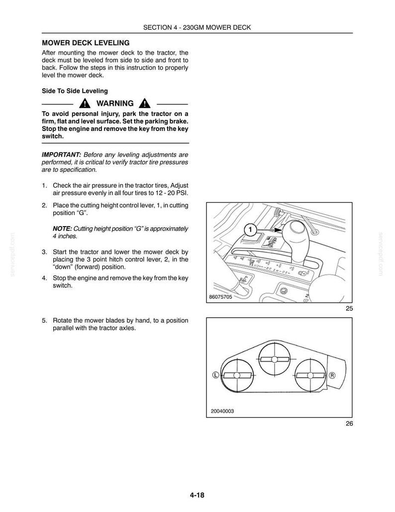 New Holland T1010, T1030, 230GM Tractor Operator Owners Operation Manual | Instant Pdf Download image 9