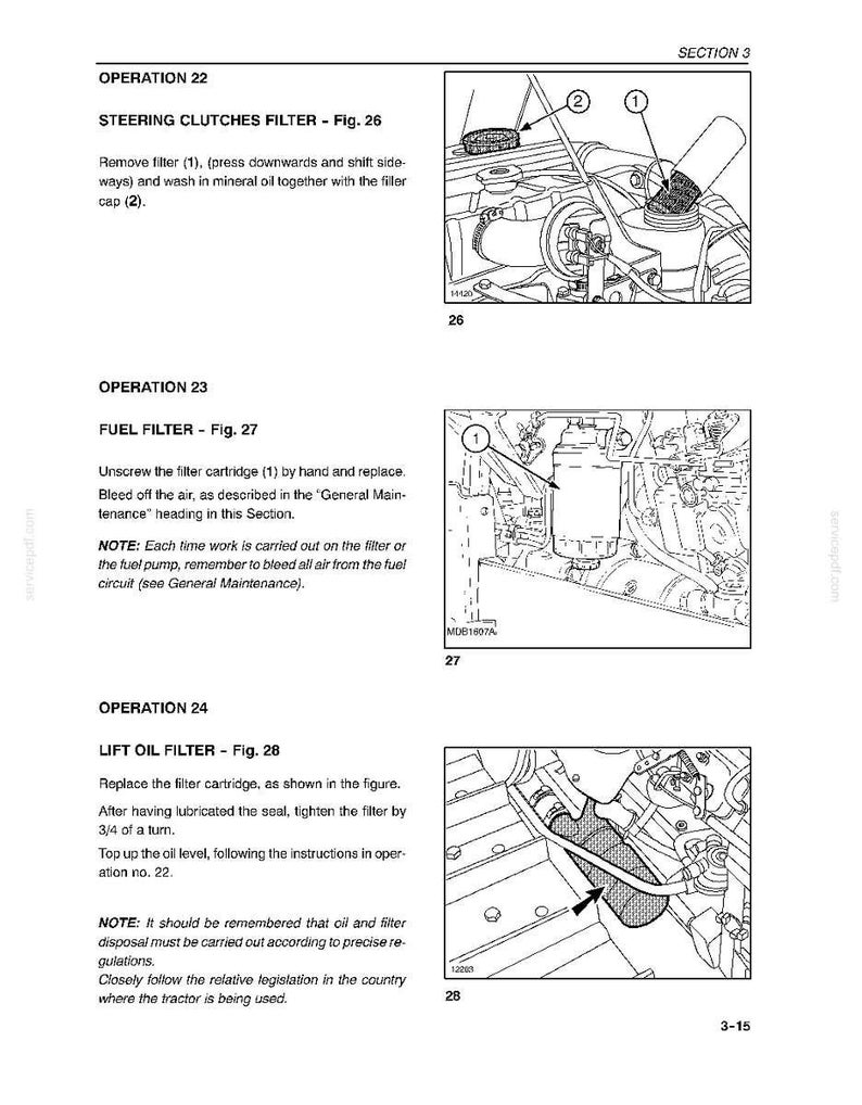New Holland Tk76, TK85, TK85M Tractor Operator Owners Operation Manual | Instant PDF Download image 8