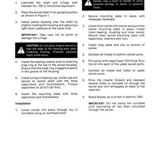 Puede incluir: Un diagrama t&eacute;cnico con instrucciones para el montaje de un pivote. El documento incluye pasos numerados, advertencias de seguridad y diagramas. Detalla la instalaci&oacute;n de varios componentes, incluyendo el eje giratorio, la carcasa y la placa de montaje.