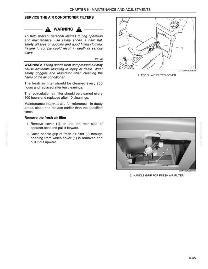 Kobelco 140SR Acera Hydraulic Excavator Operator Owners Operation Manual | Instant PDF Download image 9