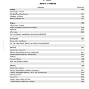 New Holland W230C Wheel Loader Service Repair Workshop Manual | Instant PDF Download image 3