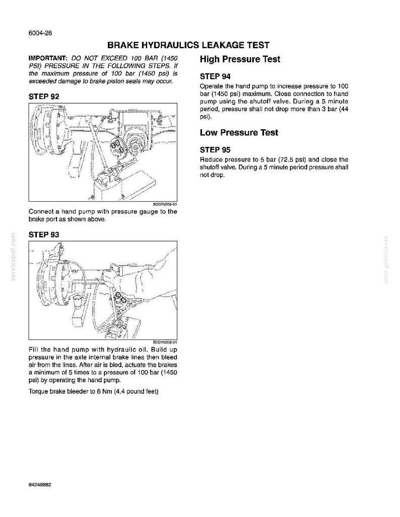 New Holland W110B Tier 3 Wheel Loader Service Repair Workshop Manual | Instant PDF Download image 8