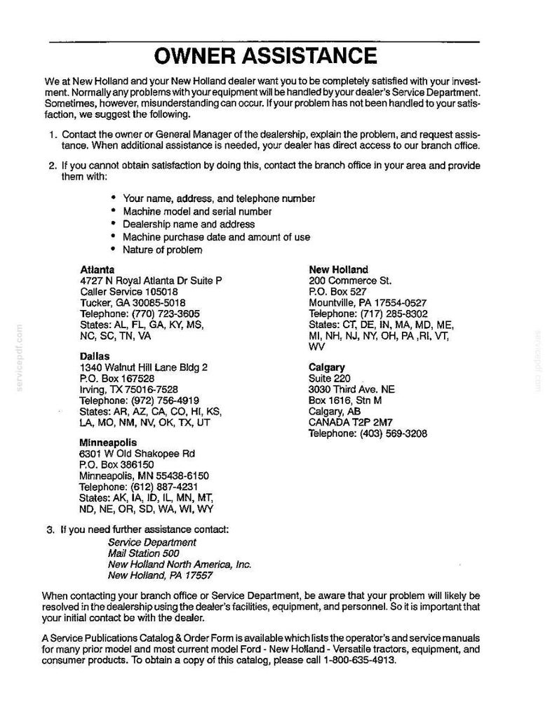 New Holland LS35-15H Yard Tractor Operator Owners Operation Manual | Instant PDF Download image 11