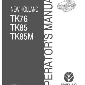 New Holland Tk76, TK85, TK85M Tractor Operator Owners Operation Manual | Instant PDF Download image 3