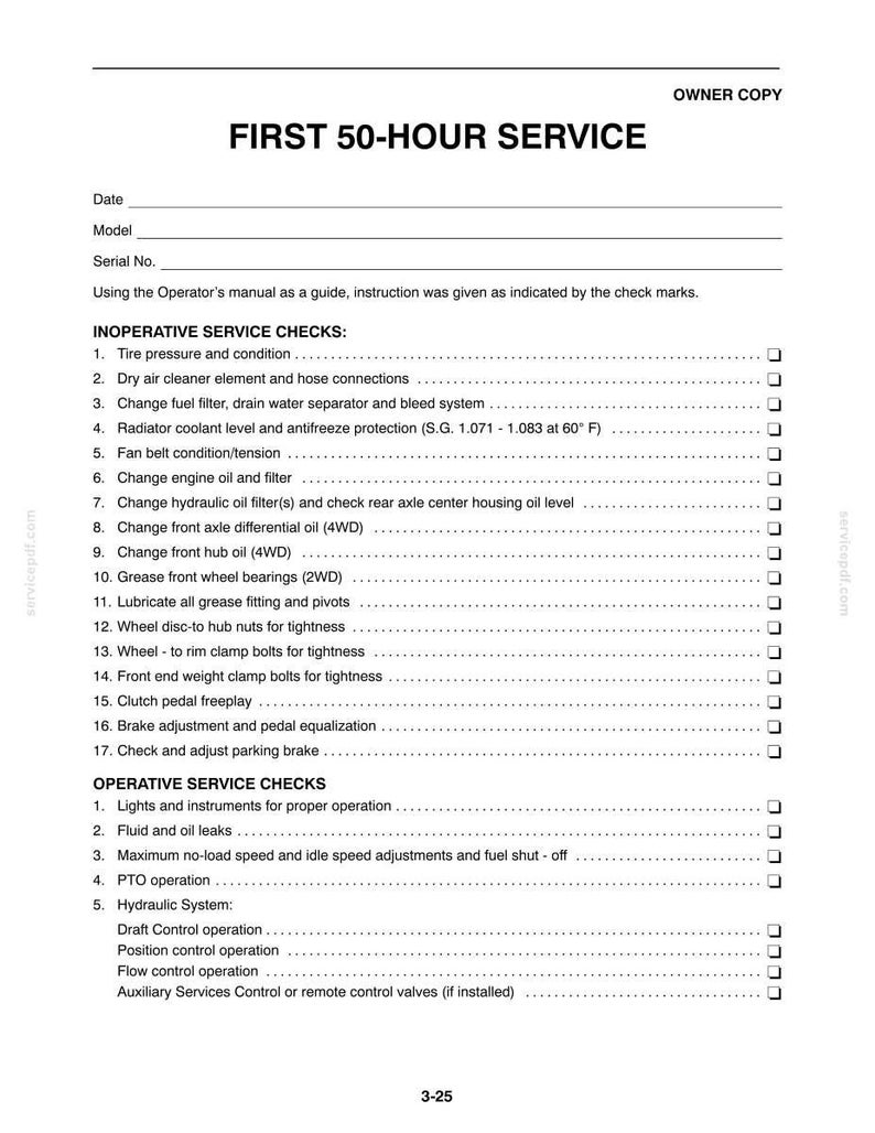 New Holland TB120 Mudder Tractor Operator Owners Operation Manual | Instant PDF Download image 11