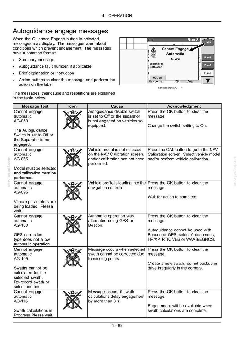 Steyr S-Guide Autoguidance System for the S-Tech300 Display Operator Owners Operation Manual | Instant PDF Download image 10
