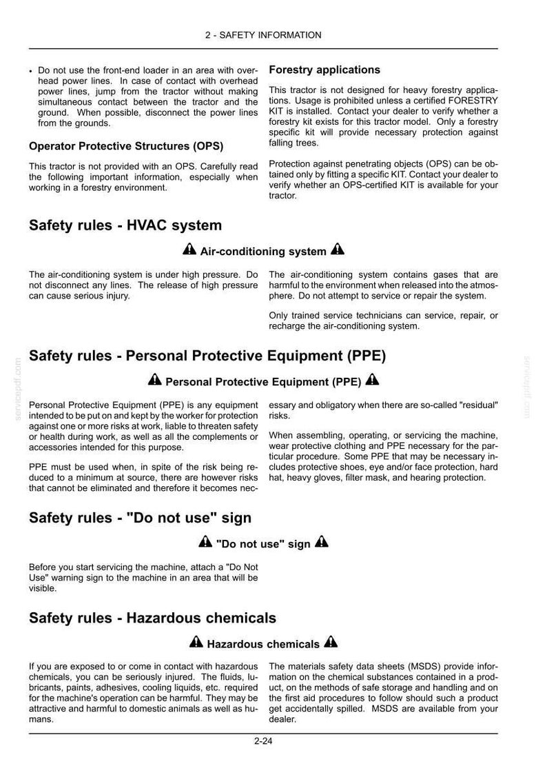 Steyr 4075, 4085, 4095, 4105, 4115 Kompakt Ecotech Tractor Operator Owners Operation Manual | Instant PDF Download image 5
