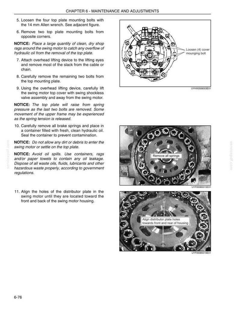 Kobelco 140SR Acera Hydraulic Excavator Operator Owners Operation Manual | Instant PDF Download image 10