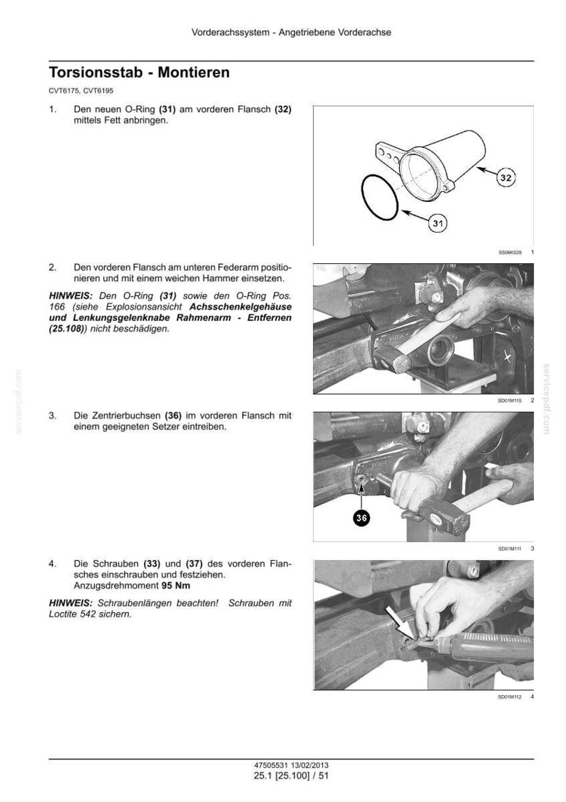 Steyr Cvt 6140, Cvt 6150, Cvt 6160, Cvt 6175, Cvt 6195 Traktor Wartungshandbuch Reparatur Werkstatthandbuch | PDF-Download image 5