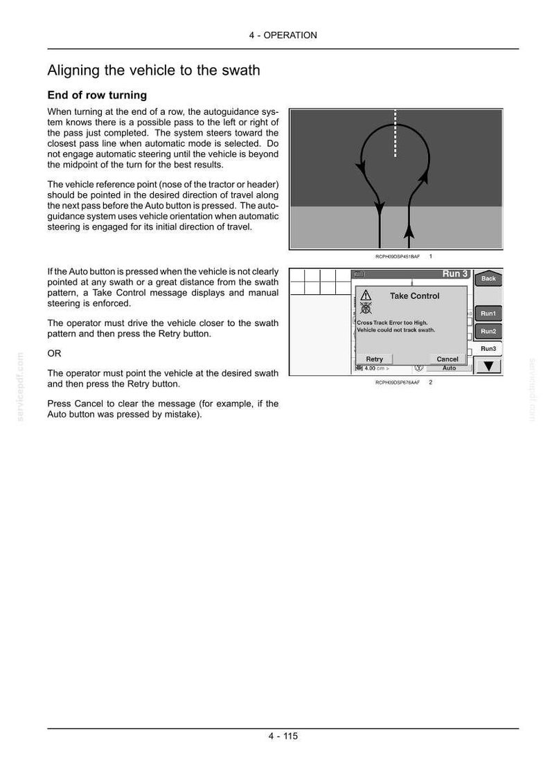 Steyr S-Guide Autoguidance System for the S-Tech300 Display Operator Owners Operation Manual | Instant PDF Download image 9