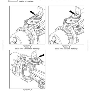 K&ouml;nnte beinhalten: Ein technisches Diagramm mit dem Titel 6-WORKING OPERATIONS zeigt drei Abbildungen einer Isomount-Halterung an einer Fahrzeugachse. Die Bilder markieren die Montagepositionen B, C und D mit Pfeilen zur Ausrichtung.
