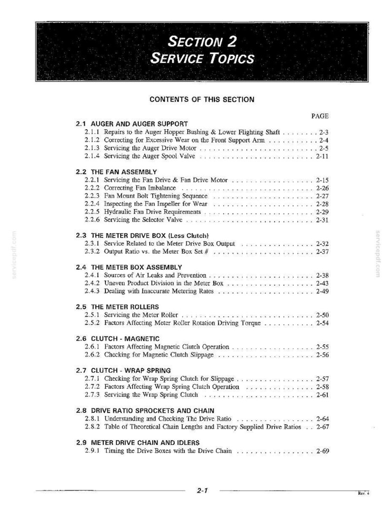 Flexi-Coil 20 Series Seed Cart Equipment Service Repair Workshop Manual | Instant PDF Download image 5