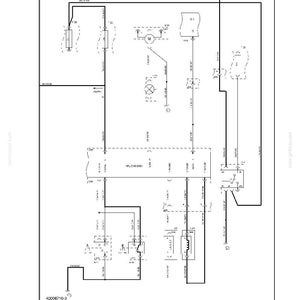 May include: A technical schematic diagram titled SECTION 35 - HYDRAULIC SYSTEMS - CHAPTER 2. The black and white line drawing displays electrical circuit symbols, including a motor, switches, and wiring paths, with the code 40006710-2 at the bottom.
