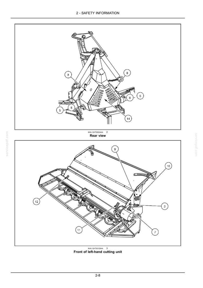 New Holland MegaCutter 530 Tractor Mounted Disc Mower-Conditioner Operator Owners Operation Manual | Instant PDF Download image 4