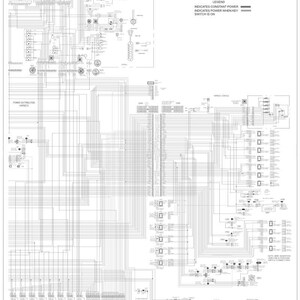 Pu&ograve; includere: Schema elettrico dettagliato per irroratrici Guardian SP 240R e SP 275R, riferimento RAC 47377944. Il diagramma presenta numerose linee, simboli e testo, con una legenda che indica alimentazione costante e alimentazione quando l'interruttore a chiave &egrave; acceso.