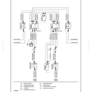 May include: A detailed schematic diagram of an electrical system, labeled "SECTION 55 - ELECTRICAL SYSTEMS - CHAPTER 15." The diagram includes various components, wiring, and text labels, such as "HEADER FLOW DIVIDER" and "CYLINDER BLOCKING." The diagram is on a white background.