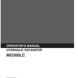 Kobelco MD300LC Hydraulic Excavator Operator Owners Operation Manual | Instant PDF Download image 2