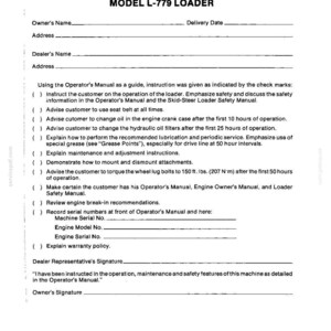 New Holland L-779 Skid-Steer Loader Operator Owners Operation Manual | Instant PDF Download image 11