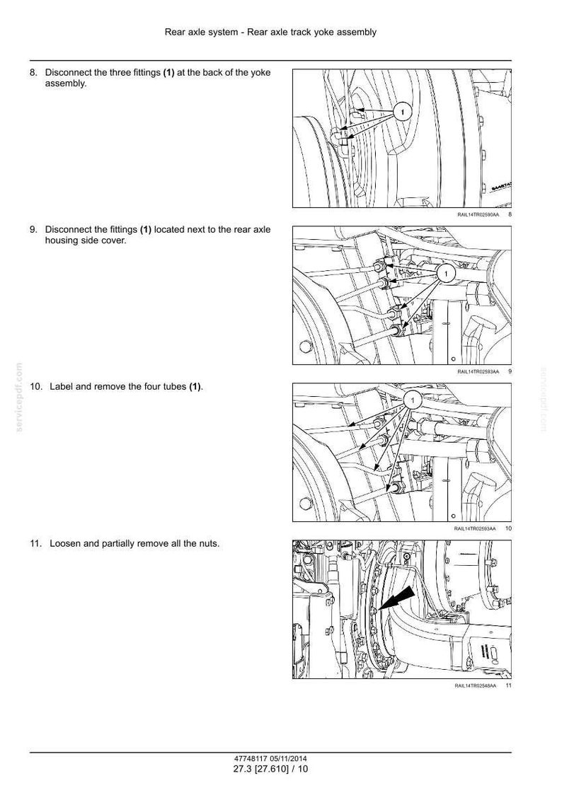 New Holland T8.320, T8.350, T8.380, T8.410, T8.435 SmartTrax CVT-tractorservicereparatiehandleiding | Pdf-download | Markt: Noord-Amerika afbeelding 5