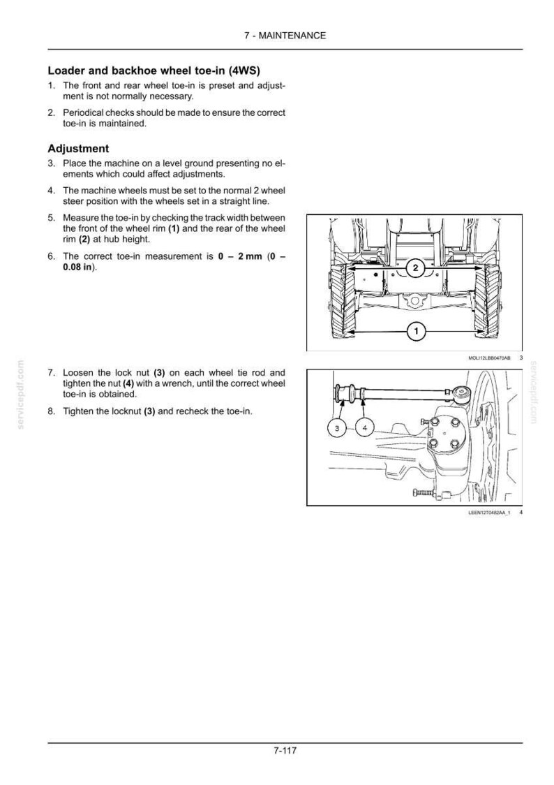 New Holland B90b, B100b, B110b, B115b LR TC Tier 3 Tractor Operator Owners Operation Manual | Instant PDF Download image 9