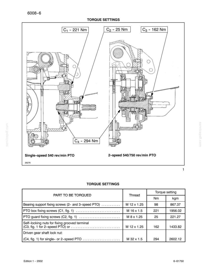 Case Jx55, Jx65, Jx75, Jx85, JX95 traktorer service, reparation och verkstadsmanual PDF | Direkt PDF-nedladdning bild 9