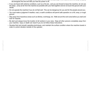 May include: A page from a safety manual with the title "2 - SAFETY INFORMATION." The text provides instructions on high voltage power, extreme conditions, and hazardous areas. The page also includes a footer with the number "2-13."
