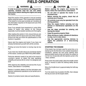 New Holland T4020, T4030, T4040, T4050 Tractor Operator Owners Operation Manual | Instant Pdf Download image 6