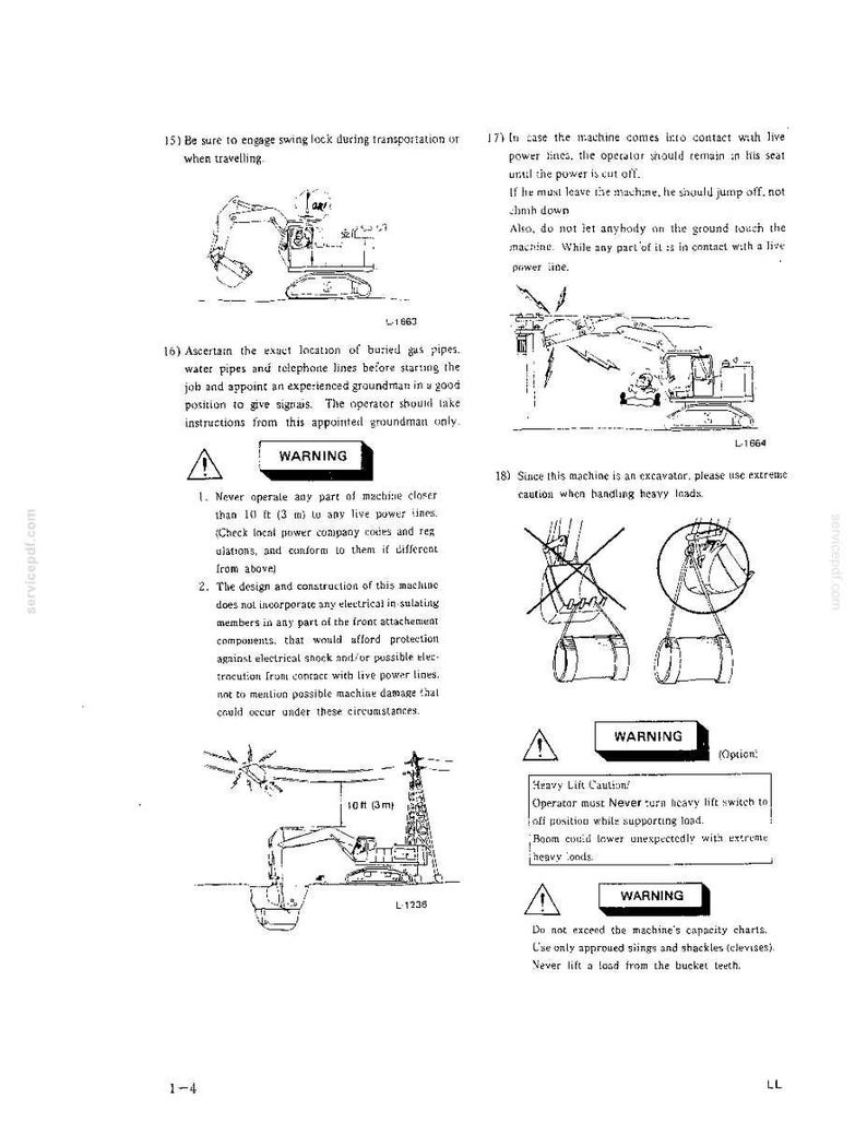 Kobelco MD200BLC Hydraulic Excavator Operator Owners Operation Manual | Instant PDF Download Bild 3