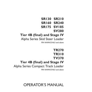 May include: White document with black text. The document includes the text "ORIGINAL INSTRUCTIONS" and "OPERATOR'S MANUAL". It also lists model numbers for skid steer and compact track loaders, and the Case Construction logo.
