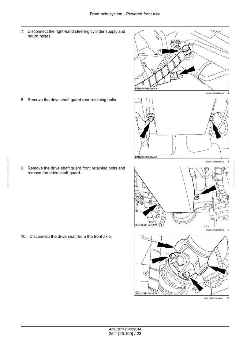 Steyr Profi 4110 Et, 4120 Et, 4130 Et, 6125 Et, 6140 Et/Classic Et, Cvt 4110, CVT 4120, CVT 4130 Tractor Service Manual | PDF Download image 4