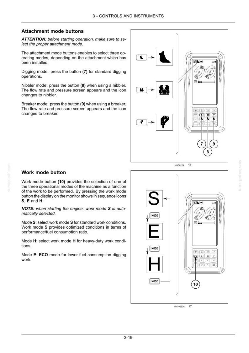 New Holland E175C, E195C Crawler Excavator Operator Owners Operation Manual | Instant PDF Download image 6