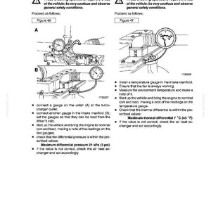 May include: Diagram from a vehicle repair manual showing intake manifold pressure and temperature checks. Includes gauges, diagrams, and text instructions. Maximum differential pressure is 21 kPa (3 psi).