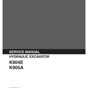 Kobelco K904E, K905A Hydraulic Excavator Service Repair Workshop Manual | Instant PDF Download image 3