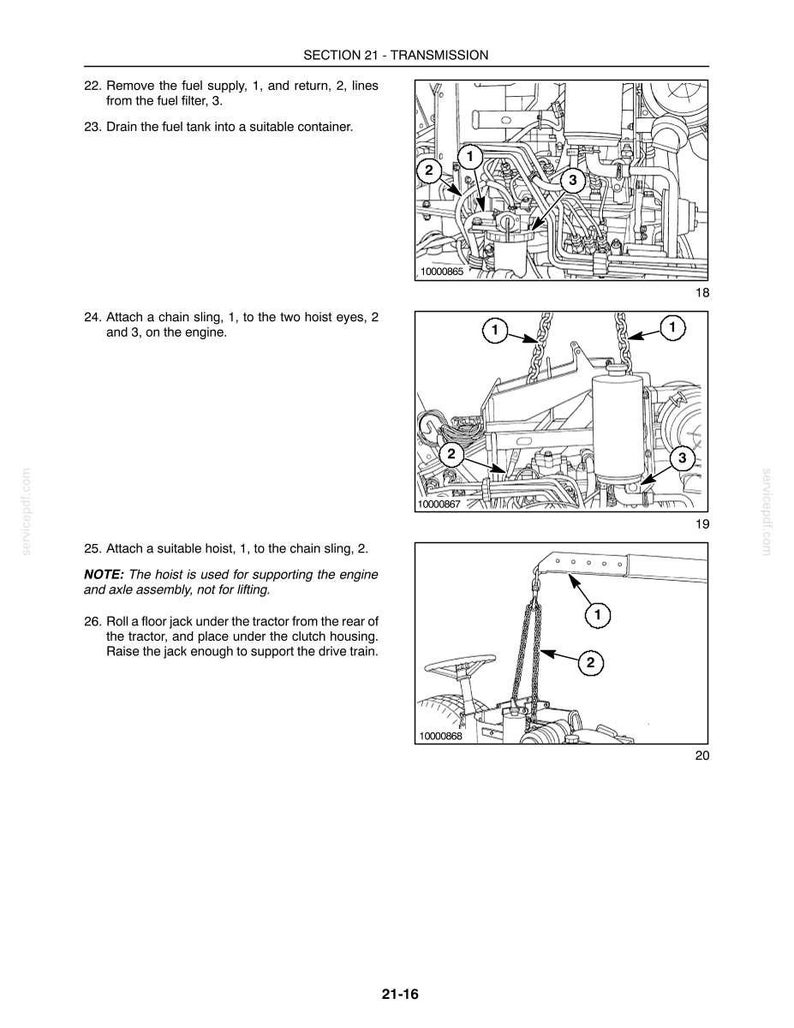 New Holland Tc35 Tc35d Tc40 Tc40d TC45 TC45D Tractor Service Repair Workshop Manual | Instant PDF Download image 5