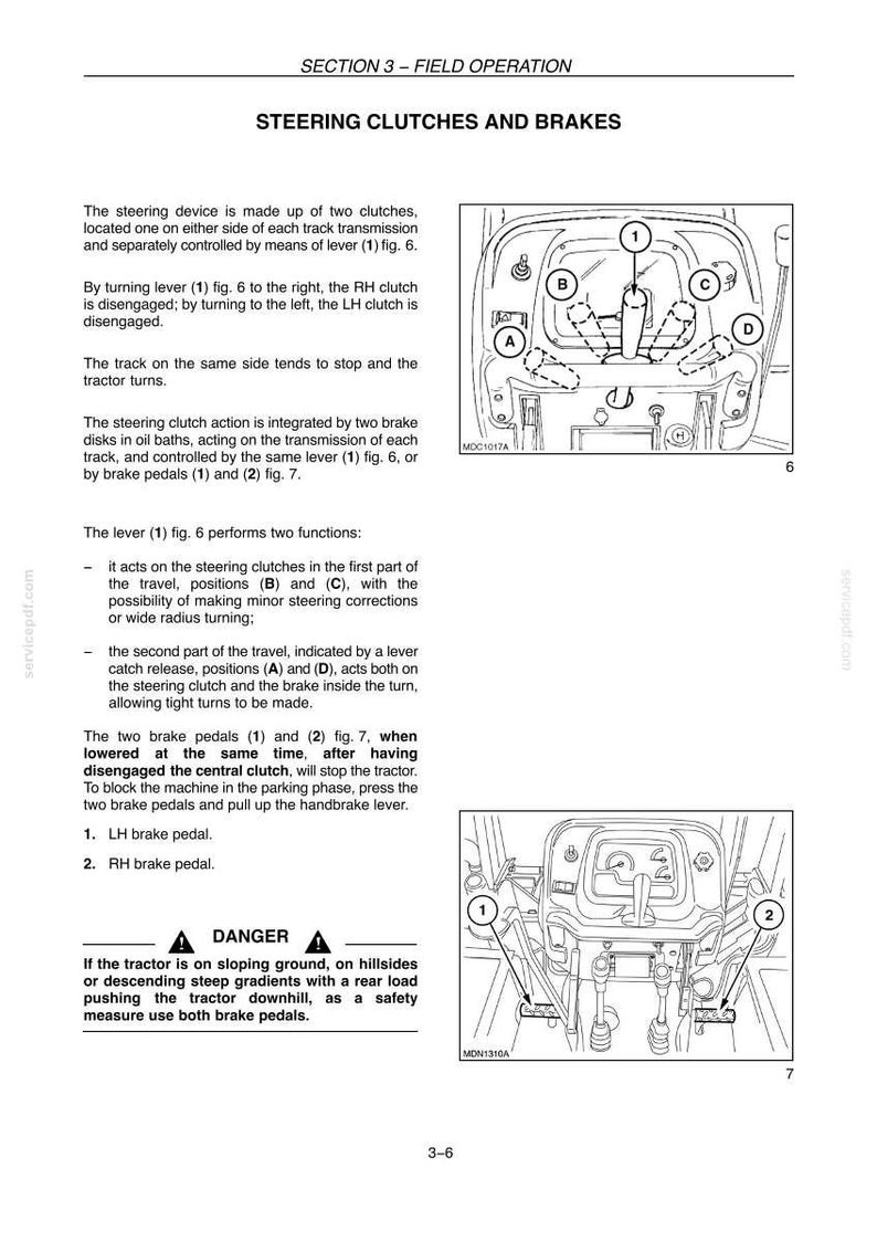 Manual de operación y mantenimiento para tractores New Holland TK4020, TK4030, TK4040, TK4050 y TK4060 / Descarga instantánea en PDF imagen 6