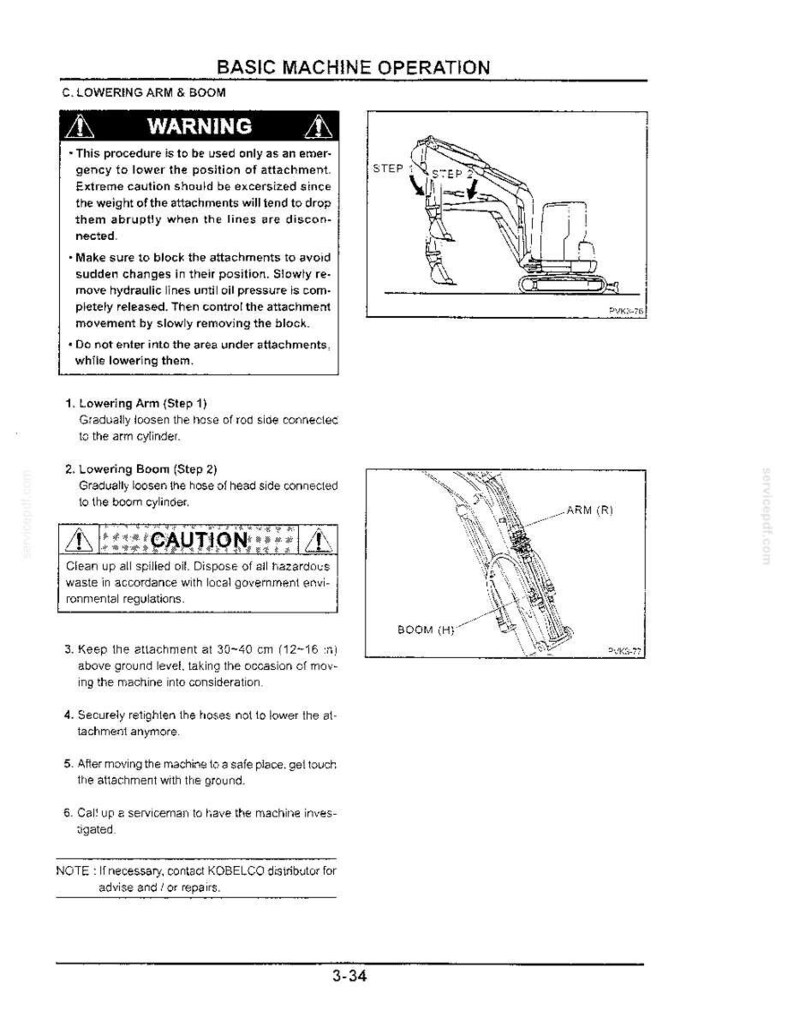 Kobelco SK25SR-2 Hydraulic Excavator Operator Owners Operation Manual | Instant PDF Download bild 6