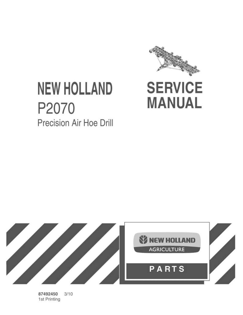 New Holland P2070 Precision Air Hoe Drill Service Repair Workshop Manual PDF | Instant PDF Download image 3