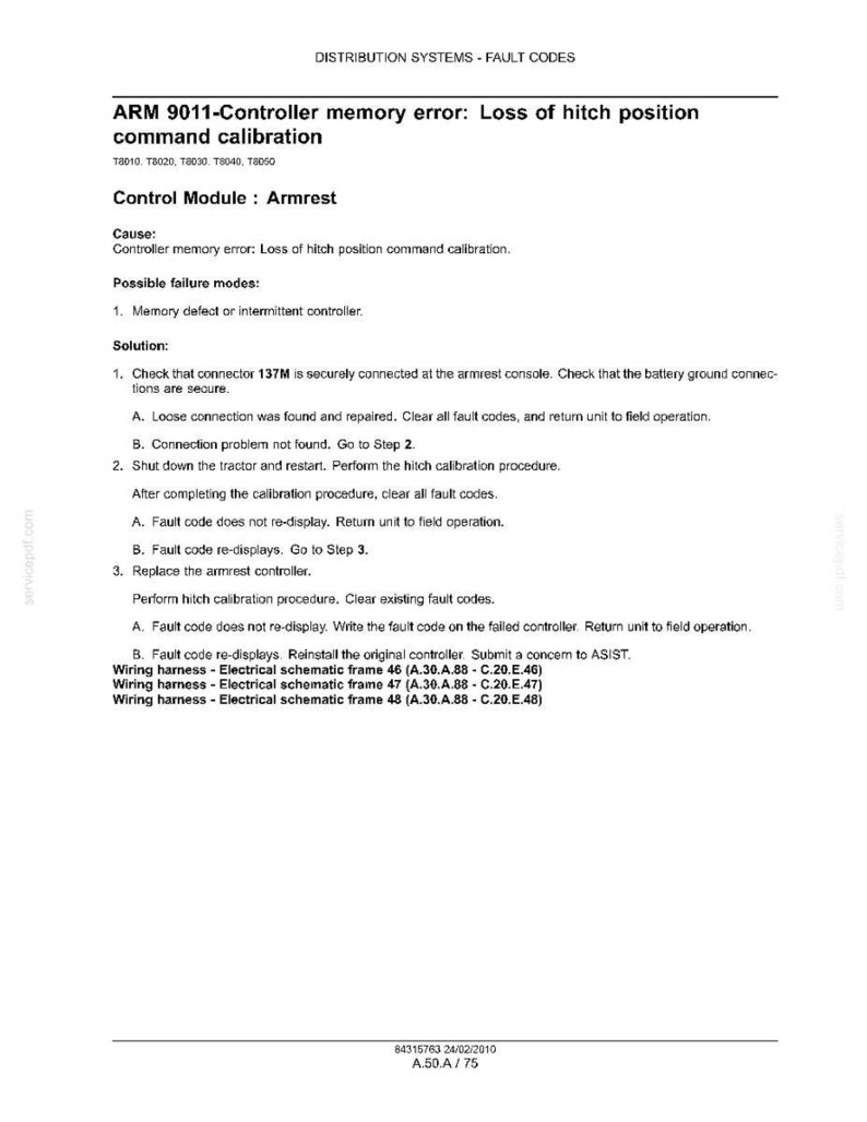 New Holland T8010, T8020, T8030, T8040, T8050 Tractor Service Repair Workshop Manual | Instant Pdf Download | Market: North America image 6