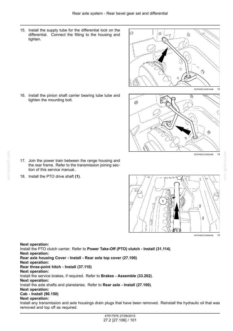 Case Magnum 250, 280, 310, 340, 380 Rowtrac traktor service- och reparationshandbok | Direkt PDF-nedladdning bild 5