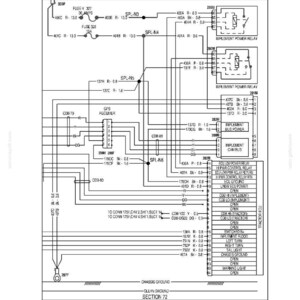 May include: Diagram of an electrical power system, labeled "Distribution Systems - Electrical Power System" and "ISO11783 Exterior." The diagram includes various components, wiring, and text labels, with measurements in inches.