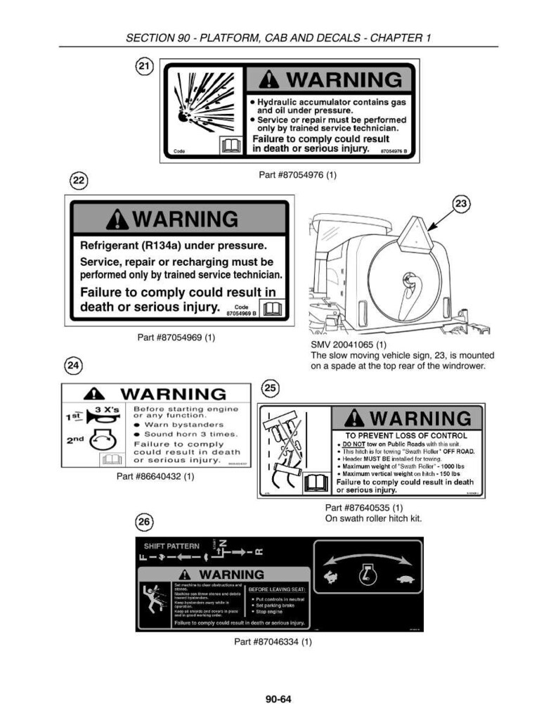 New Holland H8040 Self-Propelled Windrower Equipment Service Repair Workshop Manual | Instant PDF Download image 11
