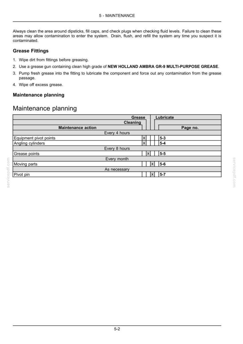 New Holland 72CBH, 84CBH Front Blade for Compact Tractor Attachment Operator Owners Operation Manual | Instant PDF Download image 9