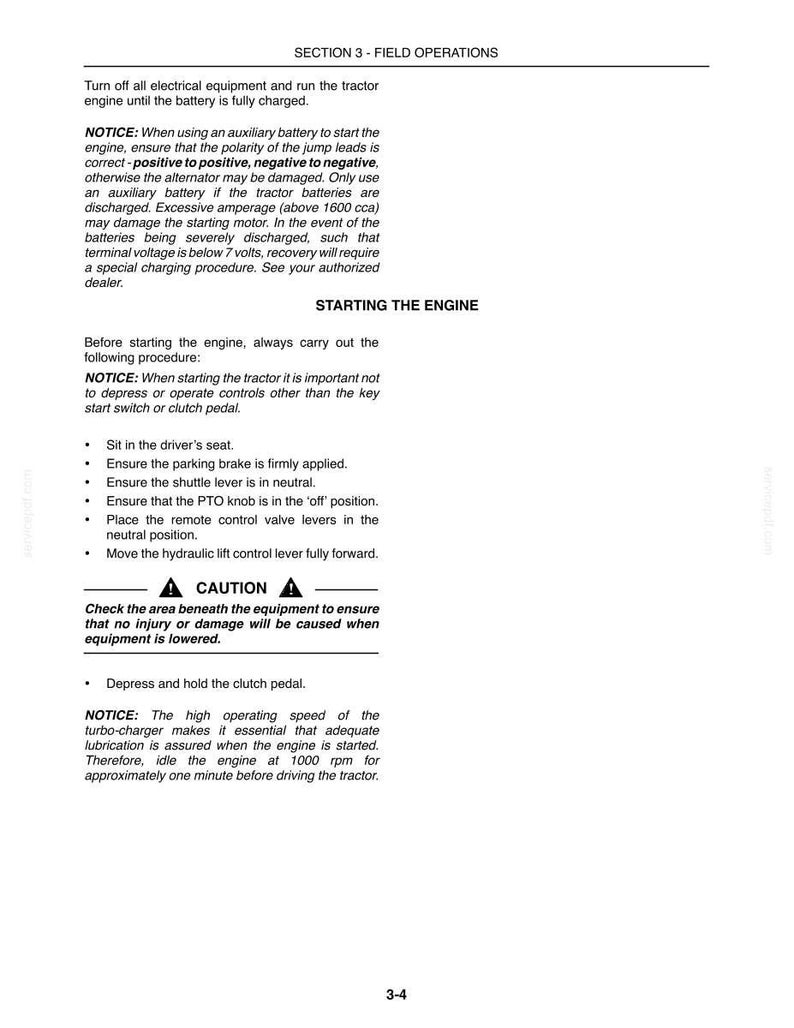 New Holland T7030, T7040, T7050, T7060, T7070 Tractor Operator Owners Operation Manual | Instant Pdf Download image 6