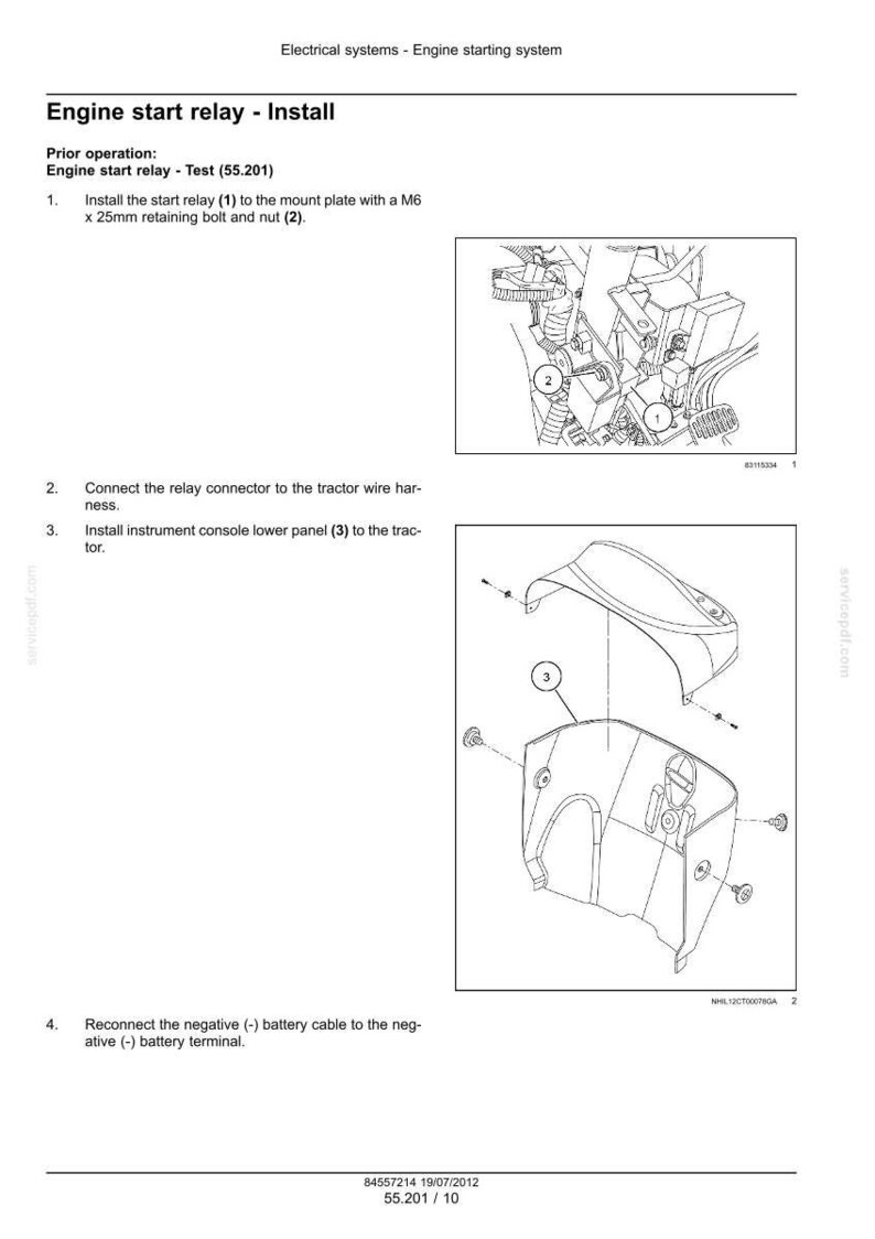 New Holland Boomer 20 & 25 Compact Tractor Service Repair Workshop Manual | Instant PDF Download image 10