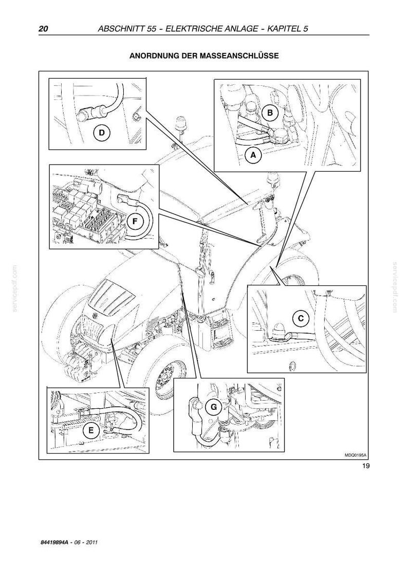 Steyr Kompakt 4055 S, Kompakt 4065 S Traktoren Wartungshandbuch Reparatur Werkstatthandbuch / Descargar PDF imagen 9